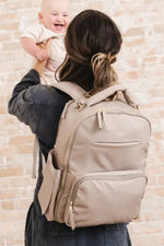 Load image into Gallery viewer, JuJuBe Classic Backpack - Taupe (Preorder)
