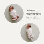Load image into Gallery viewer, Embe 2-Way Legs In & Out Starter Swaddle (0-3 Months) - 6 Colours