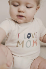 Load image into Gallery viewer, Finn + Emma Organic Cotton Graphic Bodysuit - Love Mom