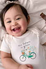 Load image into Gallery viewer, Finn + Emma Organic Cotton Graphic Bodysuit - Future is Green