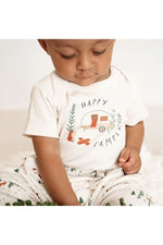Load image into Gallery viewer, Finn + Emma Organic Cotton Graphic Bodysuit - Happy Camper