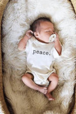 Load image into Gallery viewer, Finn + Emma Organic Cotton Graphic Bodysuit - Peace
