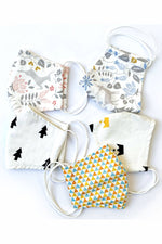 Load image into Gallery viewer, Kids Organic Cotton Lined Adjustable Face Mask (Age 4-14)