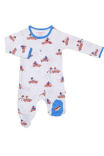 Load image into Gallery viewer, Magnetic Me 100% Organic Cotton Magnetic Baby Footie - Weiner Circle
