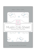 Load image into Gallery viewer, Swaddle Designs Premium Cotton Muslin Fitted Crib Sheet (4 Colours)