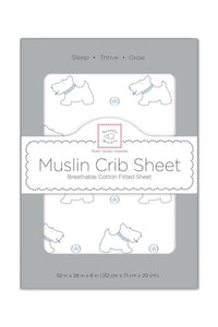 Swaddle Designs Premium Cotton Muslin Fitted Crib Sheet (4 Colours)