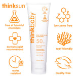 Load image into Gallery viewer, Thinkbaby SPF50 Baby Natural Mineral Suncreen EWG Verified 89 ml
