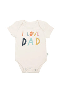 Finn + Emma Organic Cotton Graphic Bodysuit - Love Dad