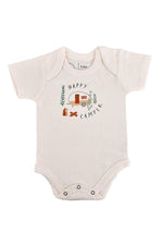 Load image into Gallery viewer, Finn + Emma Organic Cotton Graphic Bodysuit - Happy Camper
