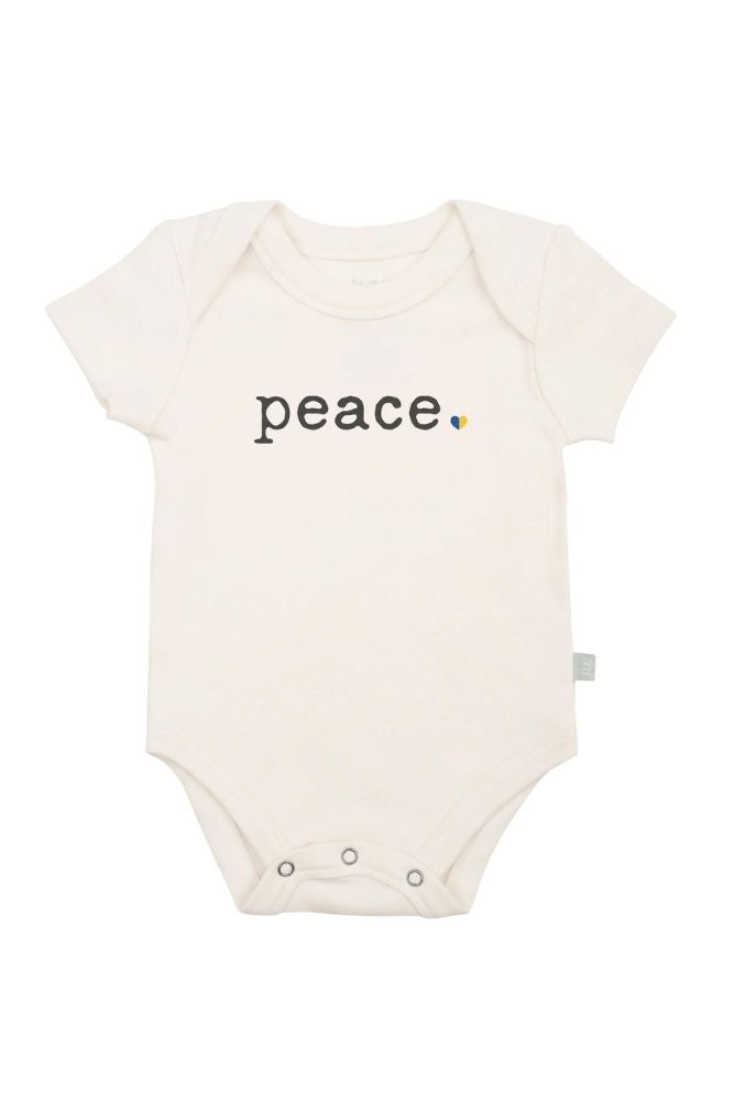Finn + Emma Organic Cotton Graphic Bodysuit - Peace