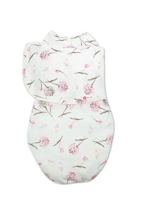 Embe 2-Way Legs In/Legs Out Starter Swaddle (0-3 Months) - Pink Flowers