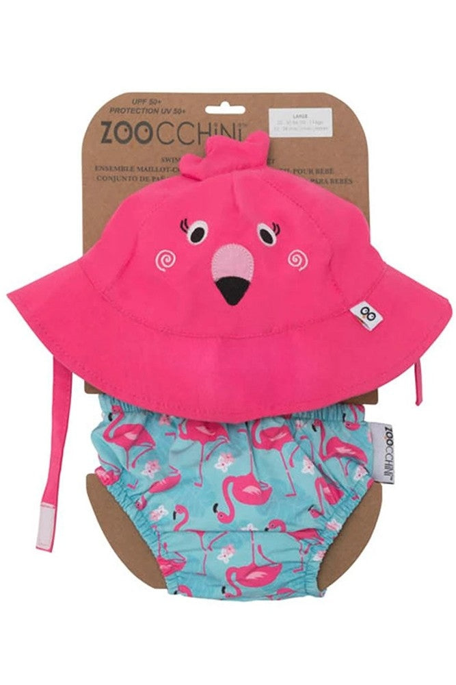 Zoocchini Swim Diaper & Sun Hat Set UPF50+ (4 Colours)