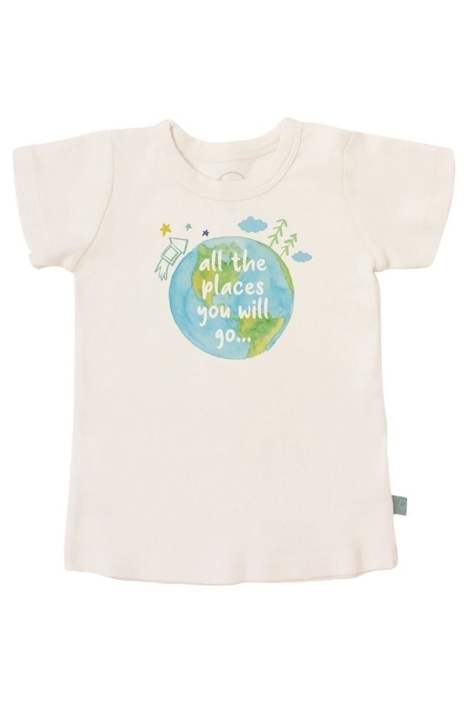 Finn + Emma Organic Cotton Graphic Tee - Places You Will Go