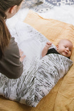 Load image into Gallery viewer, Baby Jives Co Organic Cotton Baby Swaddle - Starlight
