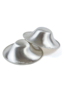 SILVERETTE® Silver Nursing Cups for Sore Nipples - 925 Silver - Extra Large