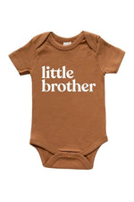 Load image into Gallery viewer, Gladfolk Organic Cotton Baby Bodysuit - Little Brother (3 Sizes)
