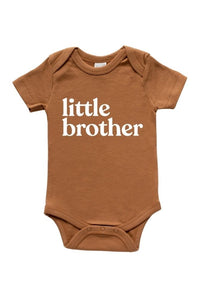Gladfolk Organic Cotton Baby Bodysuit - Little Brother (3 Sizes)