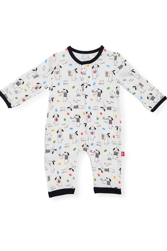 Magnetic Me Modal Magnetic Baby Coveralls - Raise the Woof