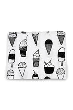 Load image into Gallery viewer, Modern Burlap Organic Swaddle Blanket - Ice Cream Love
