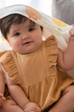 Load image into Gallery viewer, The Wee Bean Organic Bamboo Cotton Swaddle - Iced Gem Biscuit
