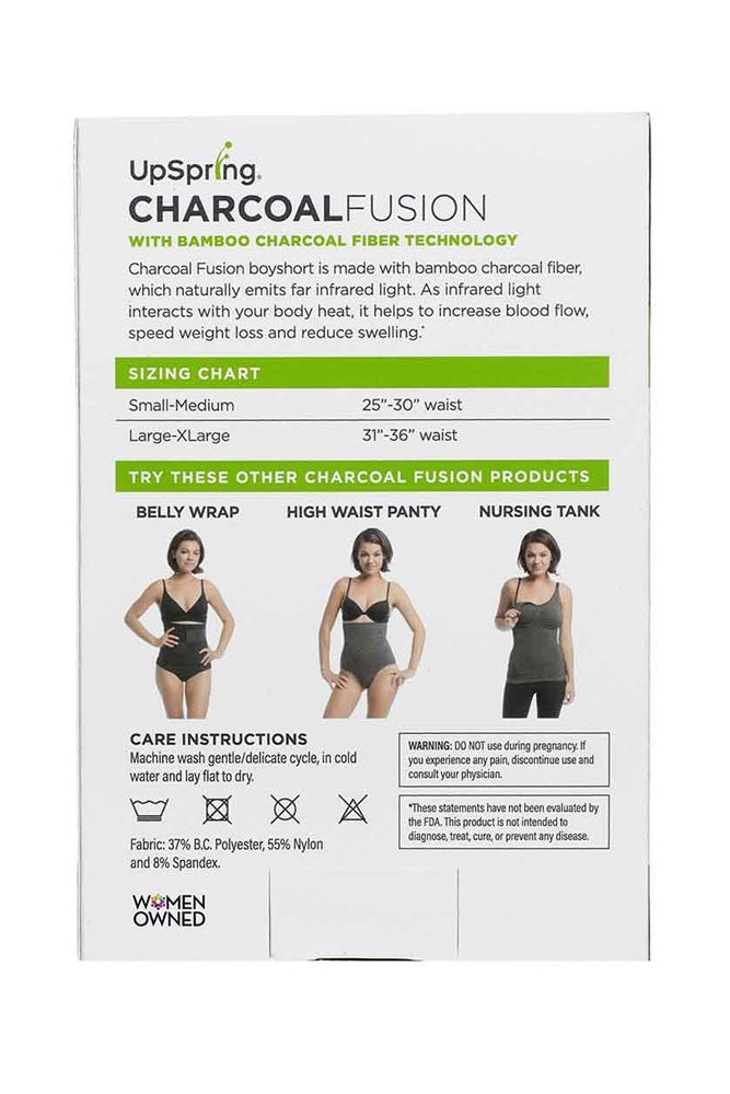 UpSpring Charcoal Fusion Postpartum Belly Slimming Boyshort Grey (OBR) –  Allemom