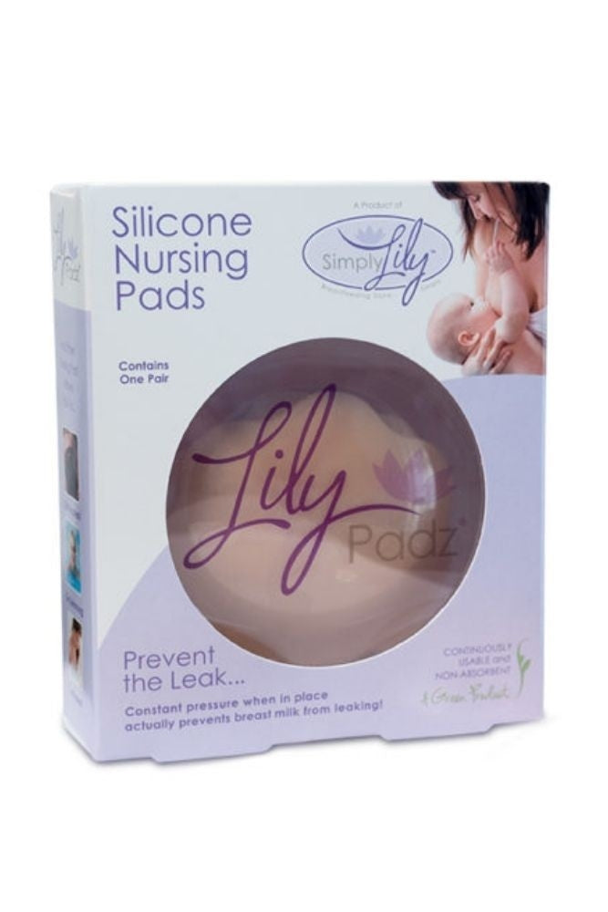 LilyPadz Silicone Leak Proof Reusable Nursing Pads - One Pair Nude