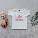 Load image into Gallery viewer, Gladfolk Organic Cotton Baby Tee - Mauve Little Sister

